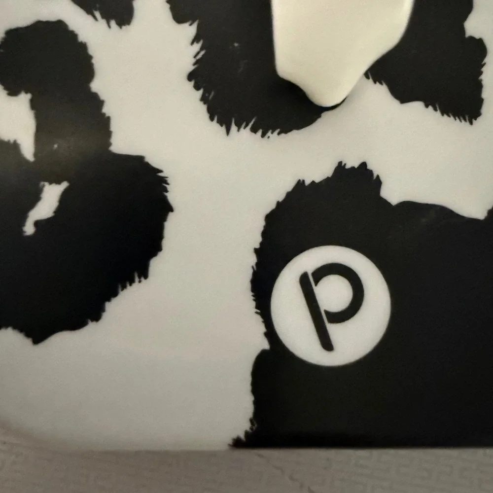 Loopy Cases iPhone 13 Pro Max‎ Cover Black White Cow Print Phone Grip Protective
